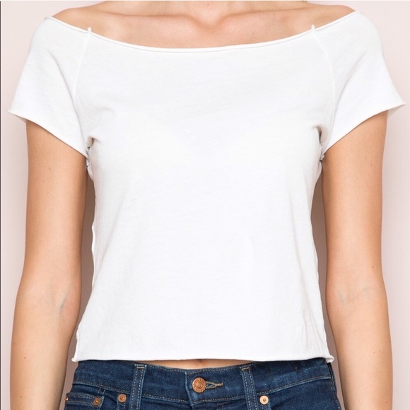 Off Shoulder Striped Rin Top - Picture 3 of 4